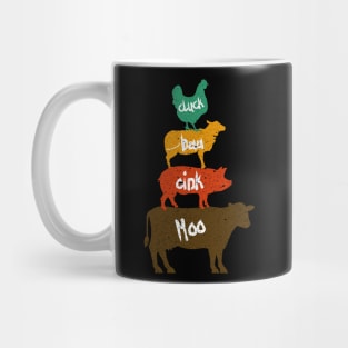 CLUCK BAA OINK MOO FARM ANIMALS Mug